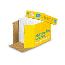 Data Copy A4, 80 gr. kopi -og laserpapir Non Stop Box (2.500 ark) 
